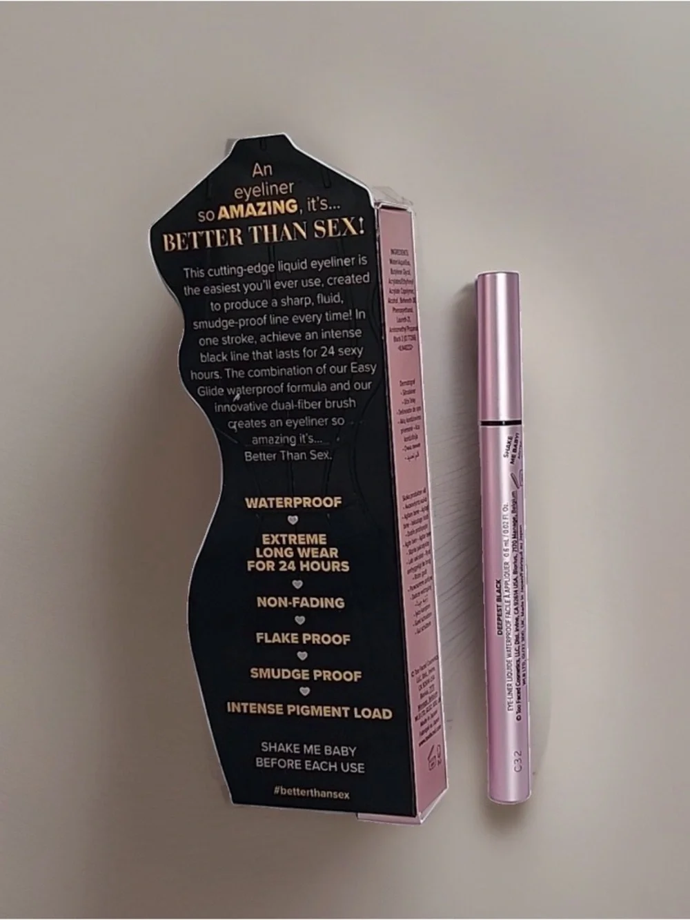 Too Faced Better Than Sex Liquid Eyeliner — Deepest Black ~New~